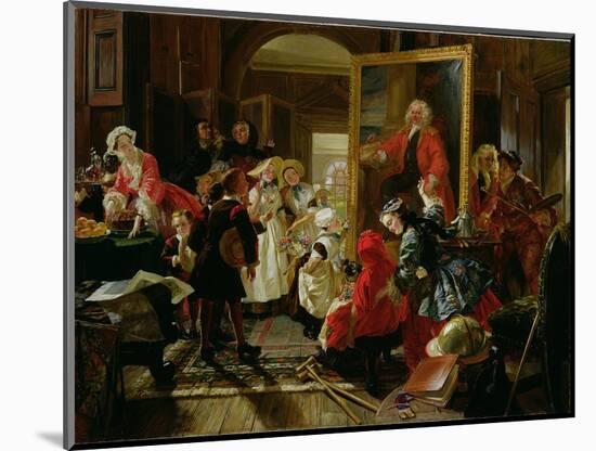 Hogarth's Studio in 1739-Edward Matthew Ward-Mounted Giclee Print