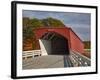 Hogback Covered Bridge Spans North River, Built in 1884, Madison County, Iowa, Usa-Jamie & Judy Wild-Framed Photographic Print