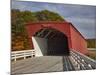 Hogback Covered Bridge Spans North River, Built in 1884, Madison County, Iowa, Usa-Jamie & Judy Wild-Mounted Photographic Print