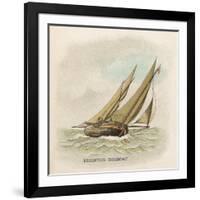 Hogboat Used by the Fishermen of Brighton, Sussex-null-Framed Art Print