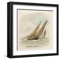 Hogboat Used by the Fishermen of Brighton, Sussex-null-Framed Art Print