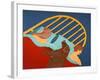 Hogging The Bed Choc-Stephen Huneck-Framed Giclee Print