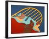 Hogging The Bed Choc-Stephen Huneck-Framed Giclee Print