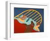 Hogging The Bed Choc-Stephen Huneck-Framed Premium Giclee Print