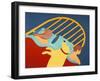 Hogging The Bed No Mustash Yellow-Stephen Huneck-Framed Giclee Print