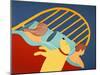 Hogging The Bed No Mustash Yellow-Stephen Huneck-Mounted Giclee Print