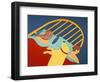 Hogging The Bed Yellow-Stephen Huneck-Framed Giclee Print