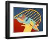 Hogging The Bed Yellow-Stephen Huneck-Framed Premium Giclee Print