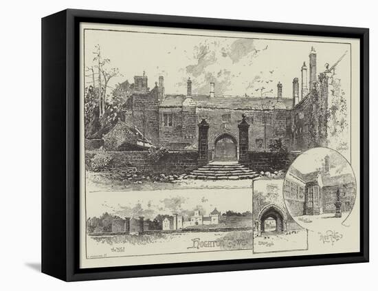 Hoghton Tower in Lancashire-Herbert Railton-Framed Stretched Canvas