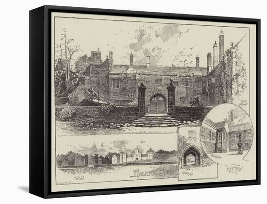 Hoghton Tower in Lancashire-Herbert Railton-Framed Stretched Canvas