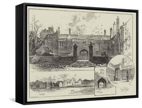 Hoghton Tower in Lancashire-Herbert Railton-Framed Stretched Canvas