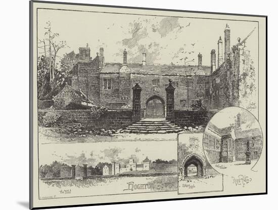 Hoghton Tower in Lancashire-Herbert Railton-Mounted Giclee Print