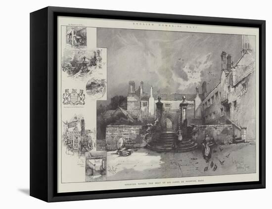 Hoghton Tower, the Seat of Sir James De Hoghton, Baronet-Herbert Railton-Framed Stretched Canvas