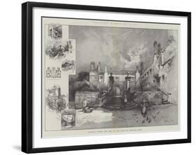 Hoghton Tower, the Seat of Sir James De Hoghton, Baronet-Herbert Railton-Framed Giclee Print