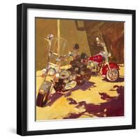 Hogs-Darrell Hill-Framed Giclee Print