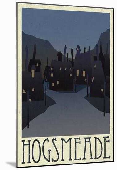 Hogsmeade Retro Travel-null-Mounted Poster