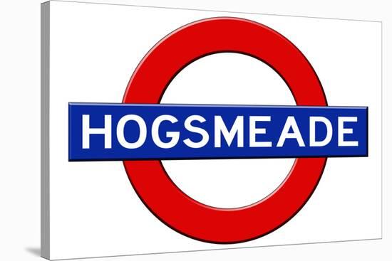 Hogsmeade Subway Sign Travel Poster-null-Stretched Canvas