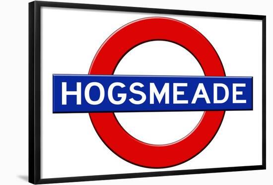 Hogsmeade Subway Sign Travel Poster-null-Framed Poster