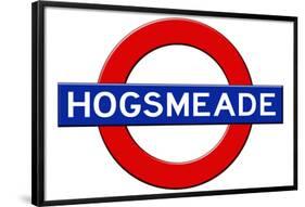 Hogsmeade Subway Sign Travel Poster-null-Framed Poster