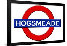 Hogsmeade Subway Sign Travel Poster-null-Framed Poster