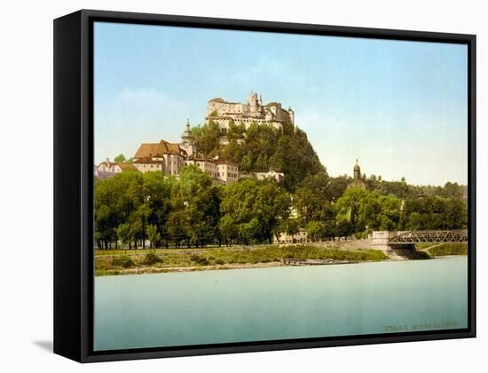 Hohensalzburg Castle, Austria, 1890s-Science Source-Framed Stretched Canvas