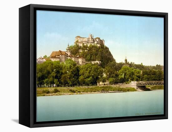 Hohensalzburg Castle, Austria, 1890s-Science Source-Framed Stretched Canvas