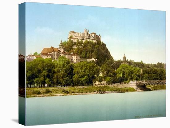 Hohensalzburg Castle, Austria, 1890s-Science Source-Stretched Canvas