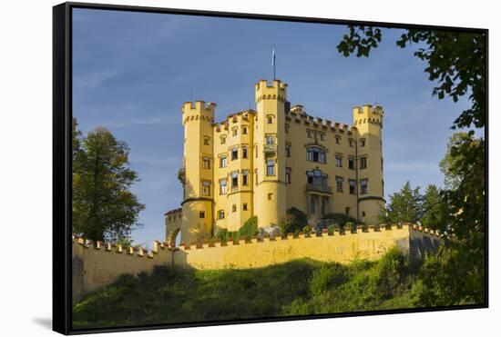 Hohenschwangau Castle, FŸssen, AllgŠu, Upper Bavaria, Bavaria, Germany-Rainer Mirau-Framed Stretched Canvas
