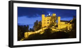 Hohenschwangau Castle, FŸssen, AllgŠu, Upper Bavaria, Bavaria, Germany-Rainer Mirau-Framed Photographic Print