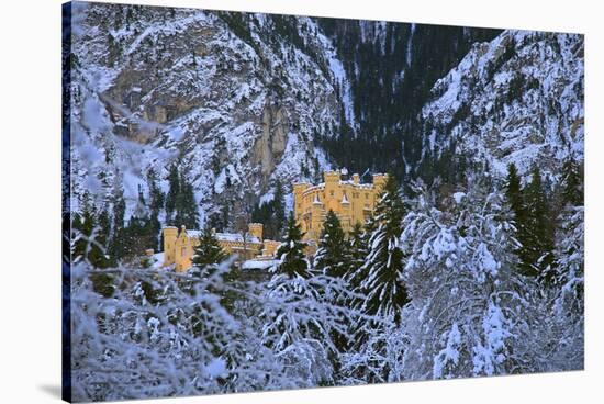 Hohenschwangau Castle near Schwangau, Allgau, Bavaria, Germany, Europe-Hans-Peter Merten-Stretched Canvas