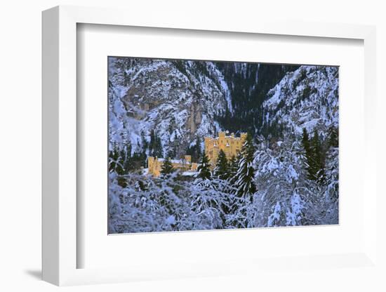 Hohenschwangau Castle near Schwangau, Allgau, Bavaria, Germany, Europe-Hans-Peter Merten-Framed Photographic Print