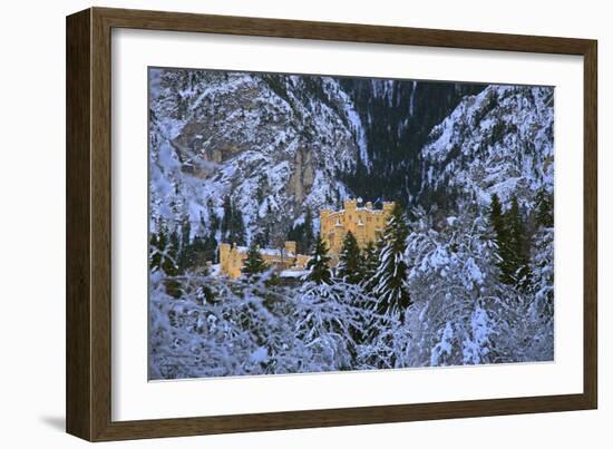 Hohenschwangau Castle near Schwangau, Allgau, Bavaria, Germany, Europe-Hans-Peter Merten-Framed Photographic Print