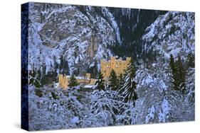 Hohenschwangau Castle near Schwangau, Allgau, Bavaria, Germany, Europe-Hans-Peter Merten-Stretched Canvas