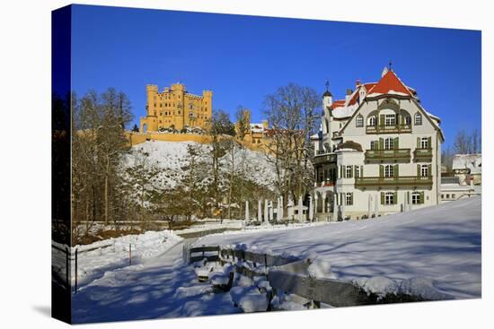 Hohenschwangau Castle near Schwangau, Allgau, Bavaria, Germany, Europe-Hans-Peter Merten-Stretched Canvas