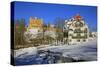 Hohenschwangau Castle near Schwangau, Allgau, Bavaria, Germany, Europe-Hans-Peter Merten-Stretched Canvas