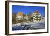 Hohenschwangau Castle near Schwangau, Allgau, Bavaria, Germany, Europe-Hans-Peter Merten-Framed Photographic Print