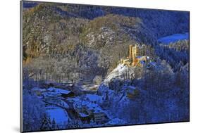 Hohenschwangau Castle near Schwangau, Allgau, Bavaria, Germany, Europe-Hans-Peter Merten-Mounted Photographic Print