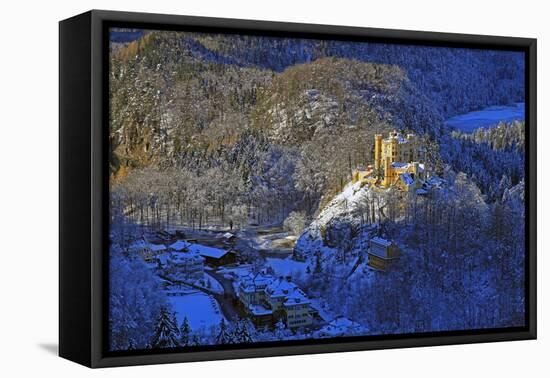 Hohenschwangau Castle near Schwangau, Allgau, Bavaria, Germany, Europe-Hans-Peter Merten-Framed Stretched Canvas