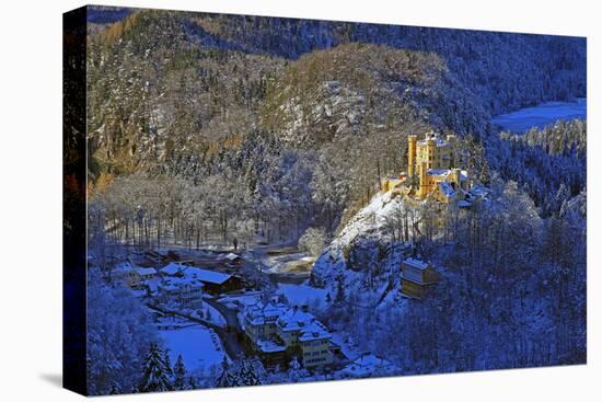 Hohenschwangau Castle near Schwangau, Allgau, Bavaria, Germany, Europe-Hans-Peter Merten-Stretched Canvas