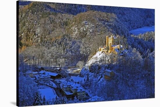 Hohenschwangau Castle near Schwangau, Allgau, Bavaria, Germany, Europe-Hans-Peter Merten-Stretched Canvas