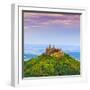 Hohenzollern Castle and Surrounding Countryside at Sunrise, Swabia, Baden Wuerttemberg-Doug Pearson-Framed Photographic Print