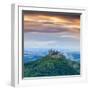 Hohenzollern Castle and Surrounding Countryside at Sunrise, Swabia, Baden Wuerttemberg-Doug Pearson-Framed Photographic Print