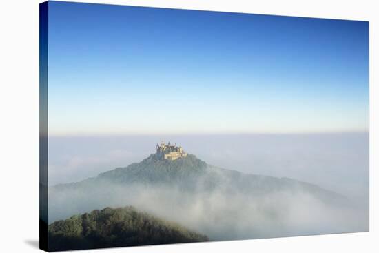 Hohenzollern Castle in Early Morning Fog-Markus-Stretched Canvas