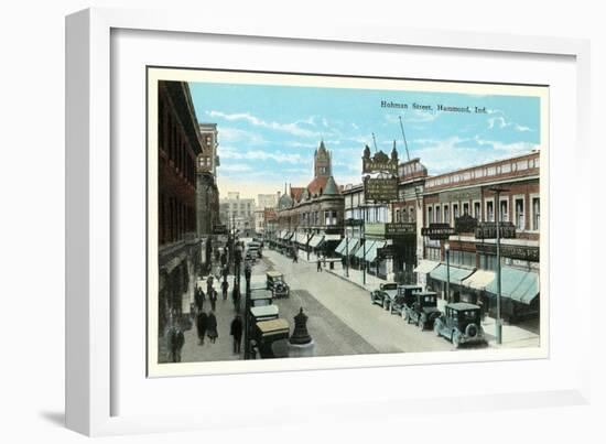 Hohman Street, Hammond-null-Framed Art Print