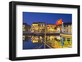 Hoi an at Dusk, Hoi an (Unesco World Heritage Site), Quang Nam, Vietnam-Ian Trower-Framed Photographic Print