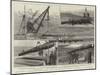 Hoisting a Hundred-And-Eleven Ton Gun on Board HMS Victoria, at Chatham-null-Mounted Giclee Print