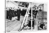 Hoisting a Sea Boat, HMS 'Nelson, 1937-null-Stretched Canvas