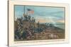 Hoisting of the Stars and Stripes on Cuban Soil, June 11, 1898-Werner-Stretched Canvas