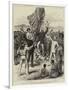 Hoisting the British Flag in New Guinea, Mr H M Chester, Queensland Magistrate, Calling for Cheers-null-Framed Giclee Print