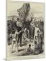 Hoisting the British Flag in New Guinea, Mr H M Chester, Queensland Magistrate, Calling for Cheers-null-Mounted Giclee Print